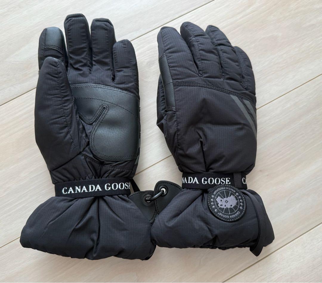   カナダグース　メンズグローブブラック手袋 S/P