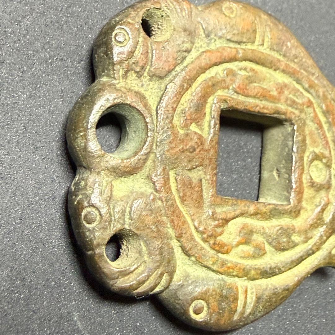 絵銭 双魚 朝鮮別銭 中国花銭 開運 縁起物 古銭 アンティーク コレクション