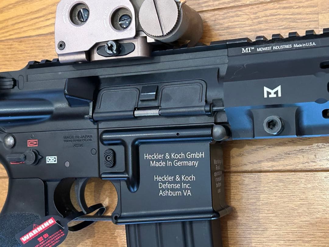 東京マルイ製次世代電動ガンHK416D 内部メンテナンス、ロアレシーバレーザ刻印
