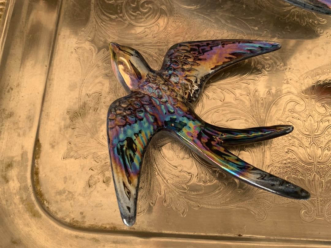 ベルギー　ツバメ　３個セット　壁掛け　ブロカント