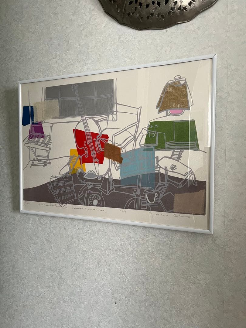 版画　シルクスクリーン　コラージュ　限定25 貴重　ジニー・キム　カナダ　新品額