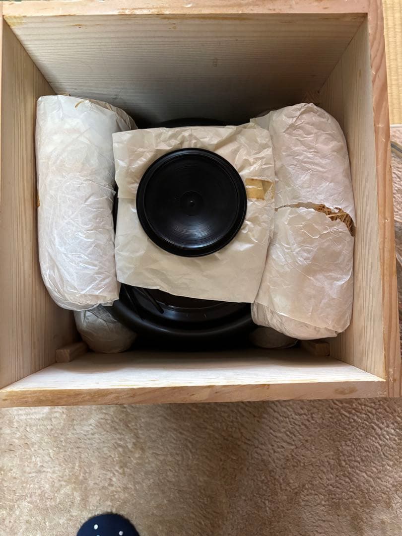 鋳鉄製 黒い茶釜 朝鮮風爐 福島房秀 作