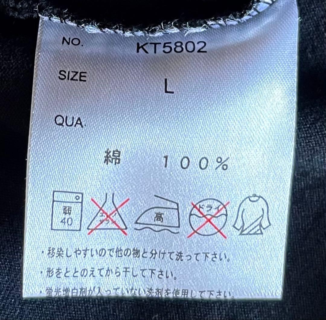 サンリオ ハローキティxエヴァンゲリオン レイ＆アスカ コラボTシャツ L 黒