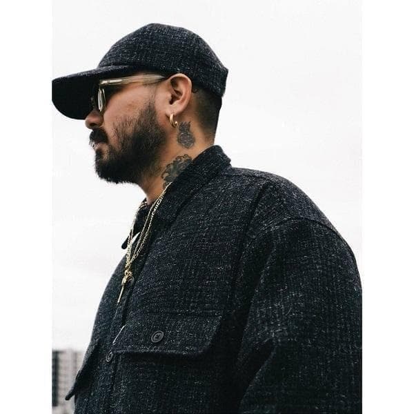 希少美品 COOTIE グレンチェックCPOジャケットM ＆限定キャップ セット