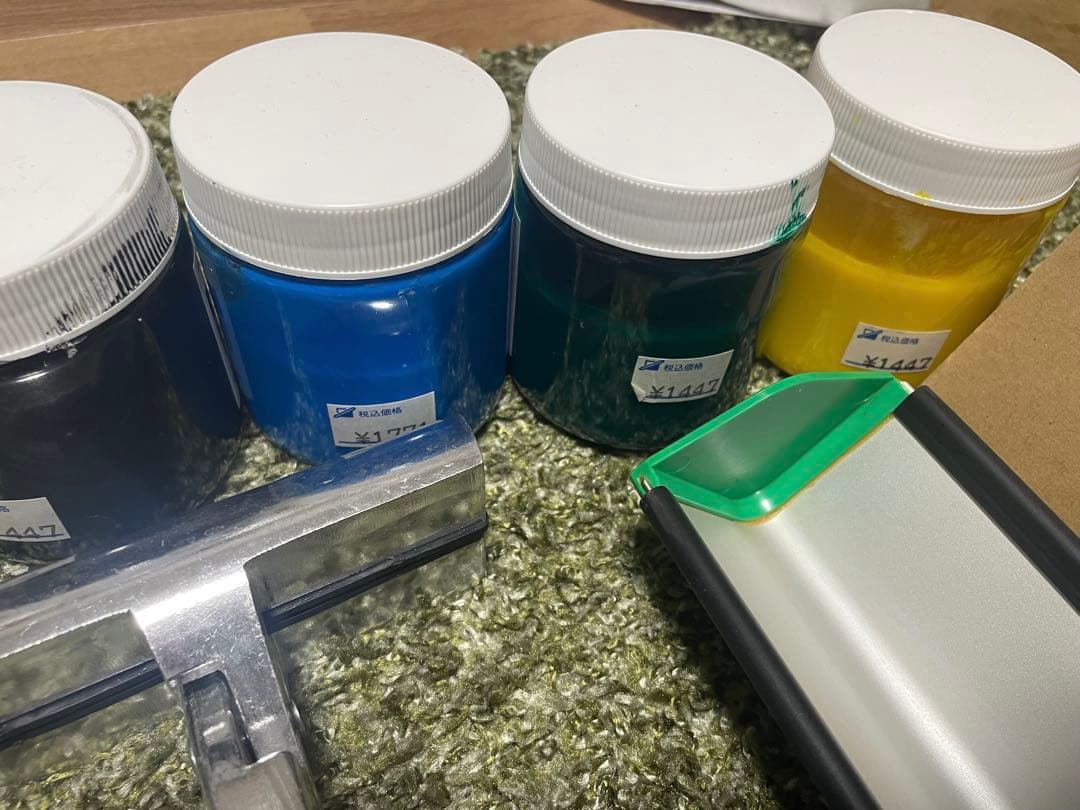 シルクスクリーン セット　スキージー インク などなど