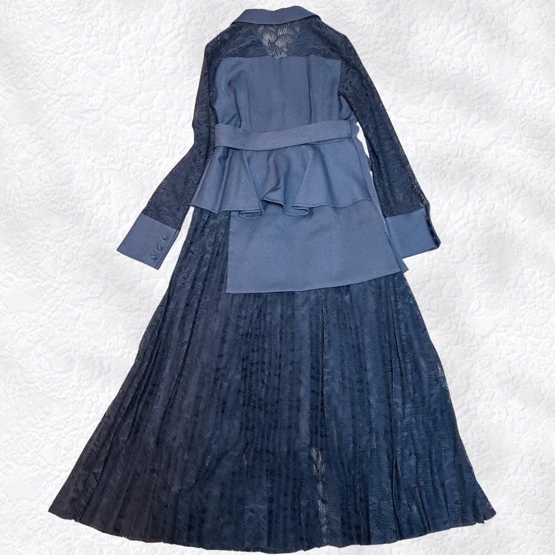 SNIDEL☆二次会 スイッチングレースドレス グレーS〜M相当 オケージョン