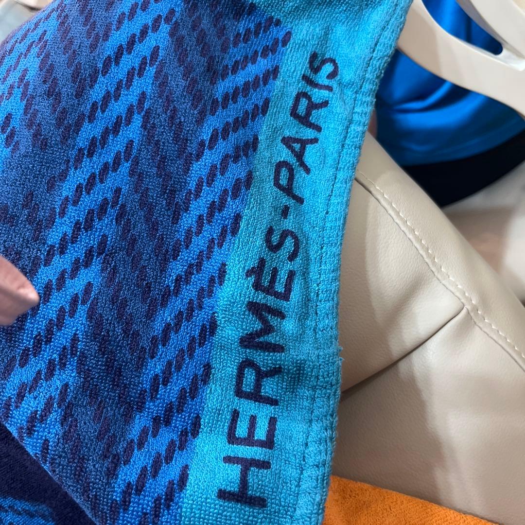 エルメスバスタオルブルー ピンク2セット