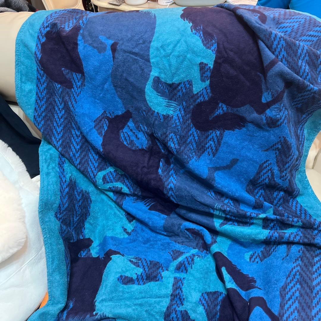 エルメスバスタオルブルー ピンク2セット