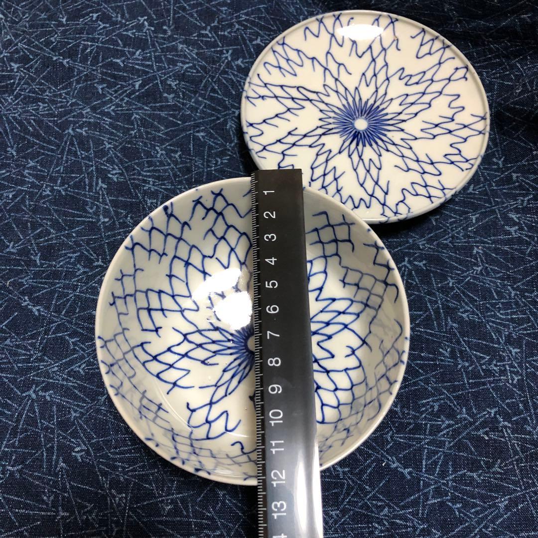 古伊万里　総破れ網手　蓋付き陶器椀物　江戸時代