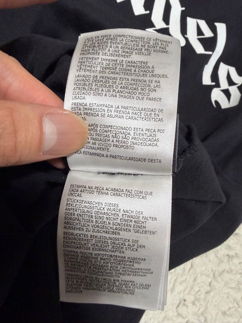 モンクレール×パームエンジェルス アーチロゴ Tシャツ　palm angels