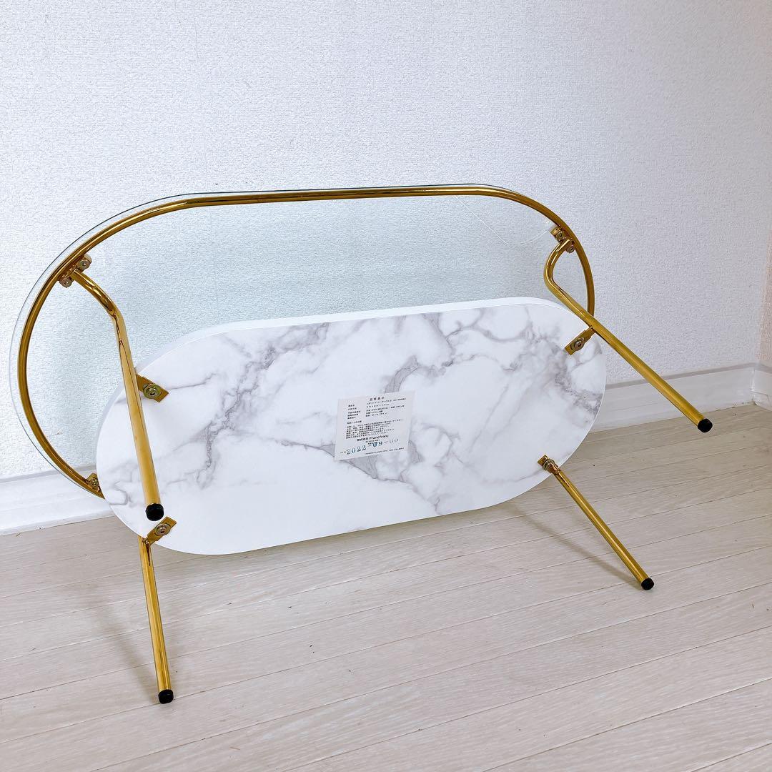 Francfranc レガートコーヒーテーブルS ガラス スリム お洒落 フラン