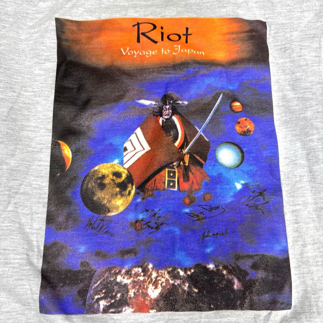 希少 90s Riot ヴィンテージ バンドTシャツ 歌舞伎 JAPANツアー