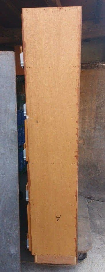 木製シューズロッカー 20個収納 木札下駄箱