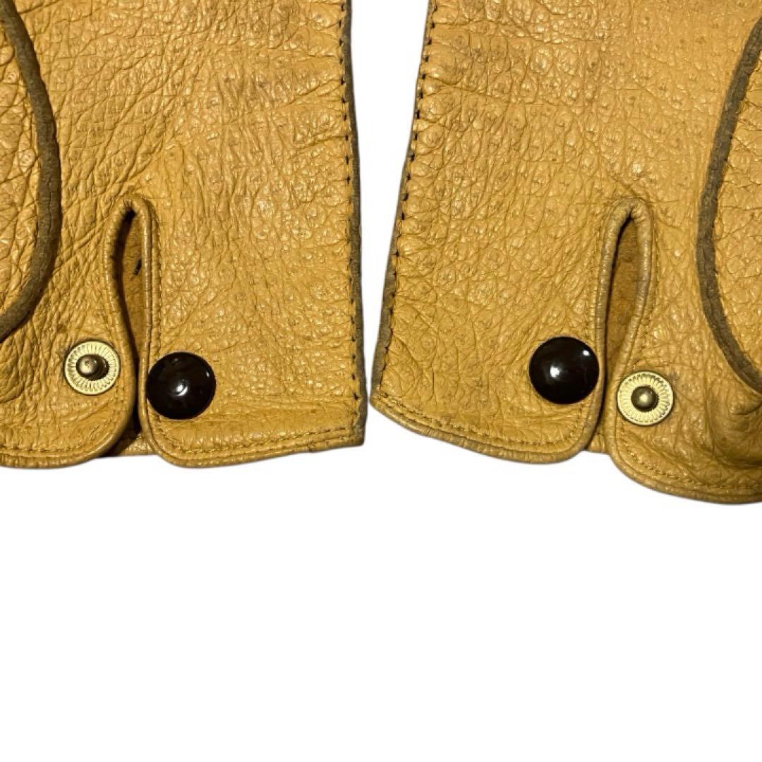 デンツ　ペッカリー　手袋　裏地なし　サイズ７H　CORK