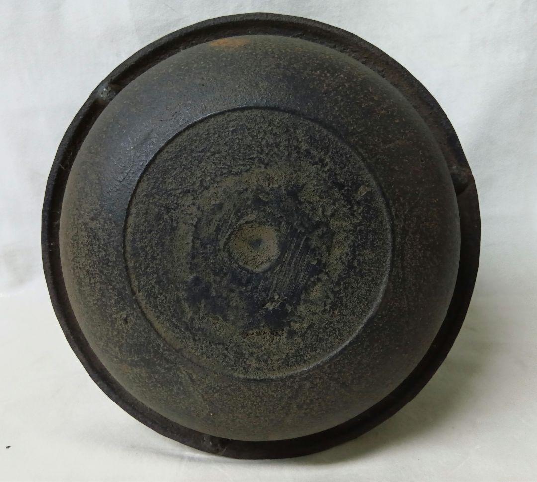 茶道具　唐銅朝鮮風炉　茶釜セット　レトロ　和室　伝統文化　真形釜　鉄瓶