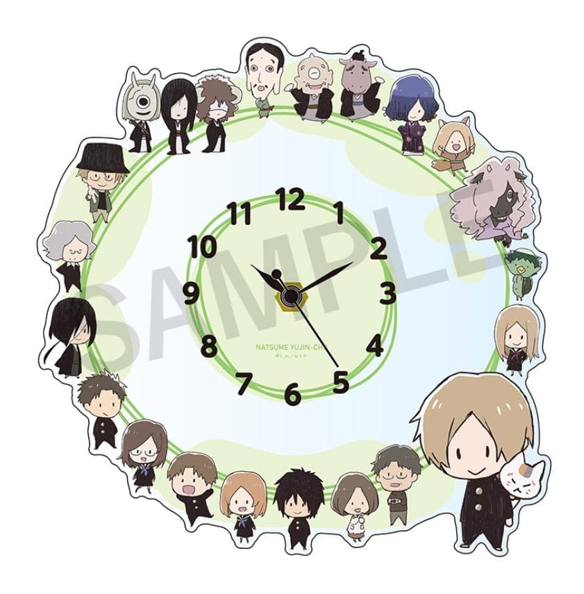 夏目友人帳 壁掛けアクリルクロック(なつめゆる人帳)/未開封