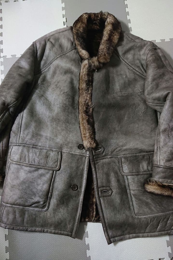 【スペイン製】オールド ユーロ ムートンコート【高級】