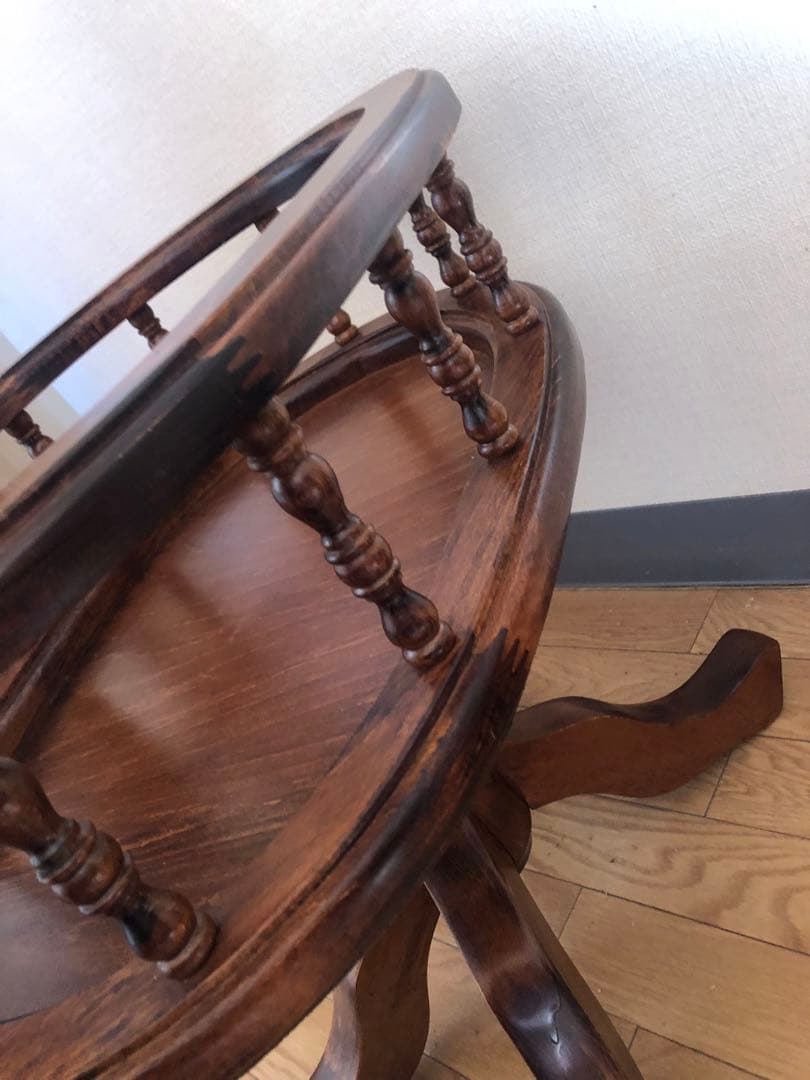 ドマン イタリア　オーバル　コーヒーテーブル　サイドテーブル　花台　ヨーロピアン