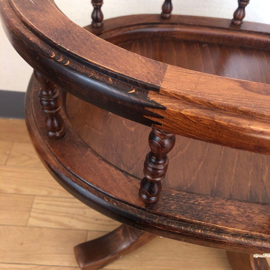 ドマン イタリア　オーバル　コーヒーテーブル　サイドテーブル　花台　ヨーロピアン