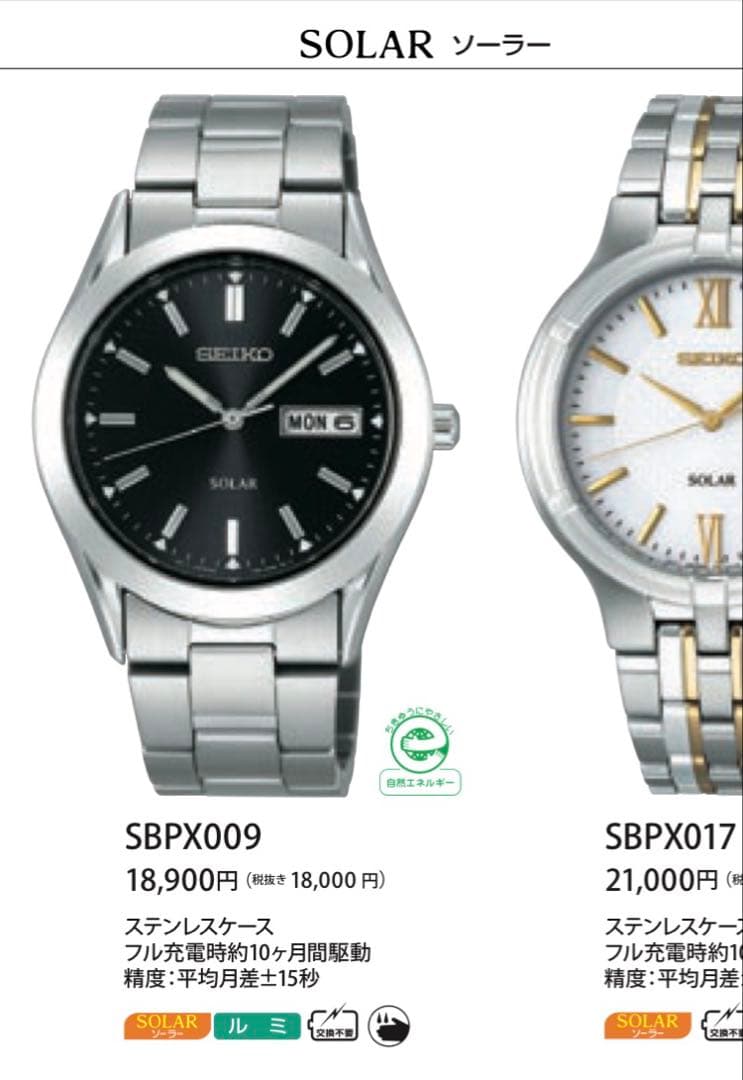 稼働品／SEIKO SOLAR V158 セイコー ソーラー