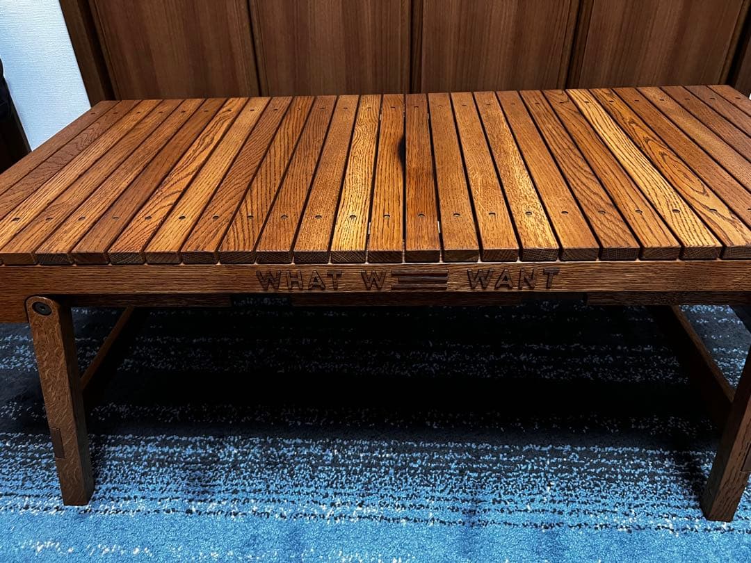 what we want ナラ　テーブル