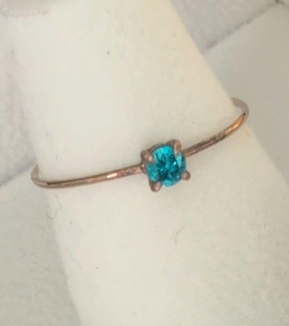 貴重★k10 パライバトルマリン リング　11号