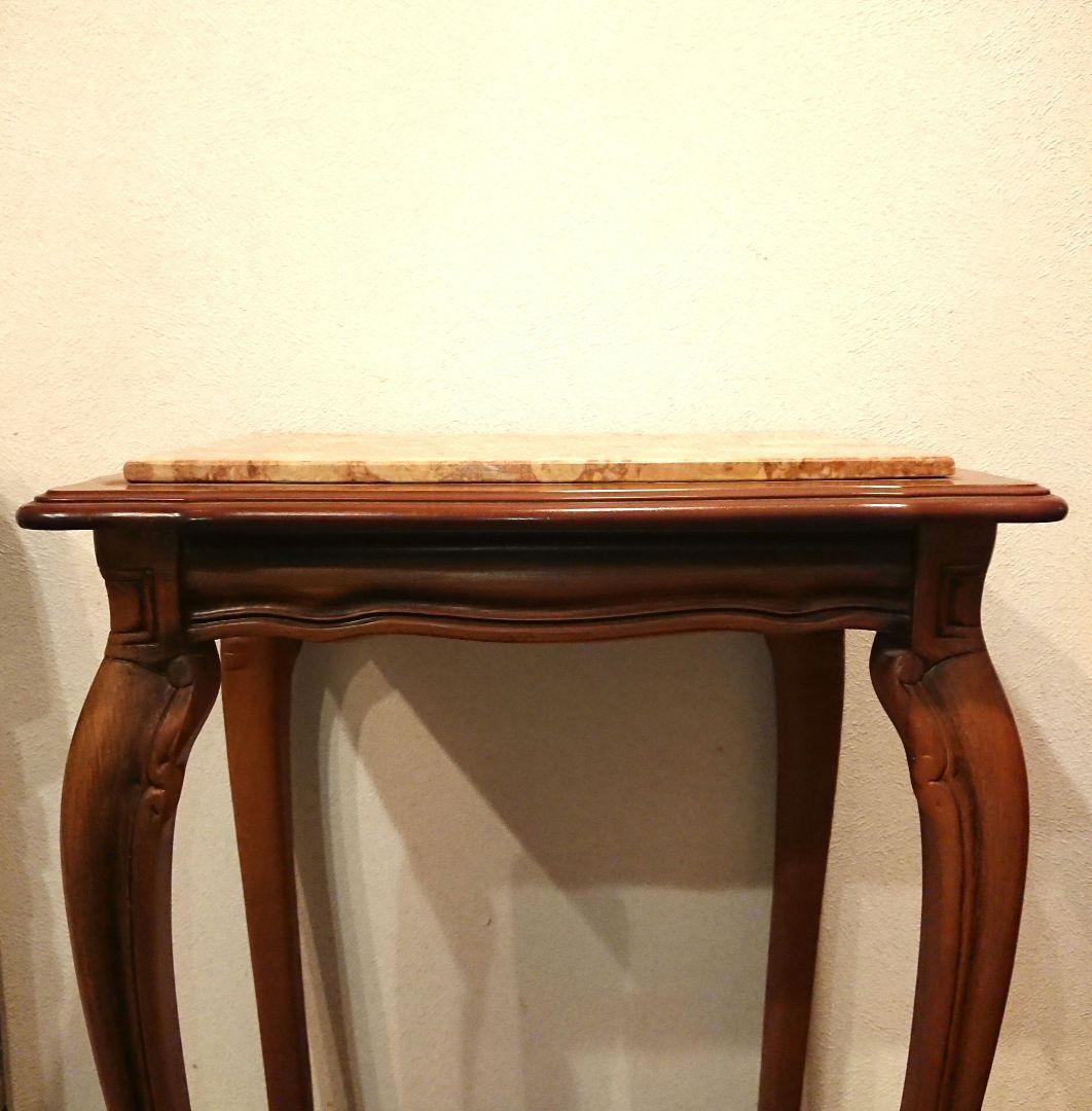 【超メルカリ市限定価格】イタリア 大理石 猫脚コンソールテーブル アンティーク