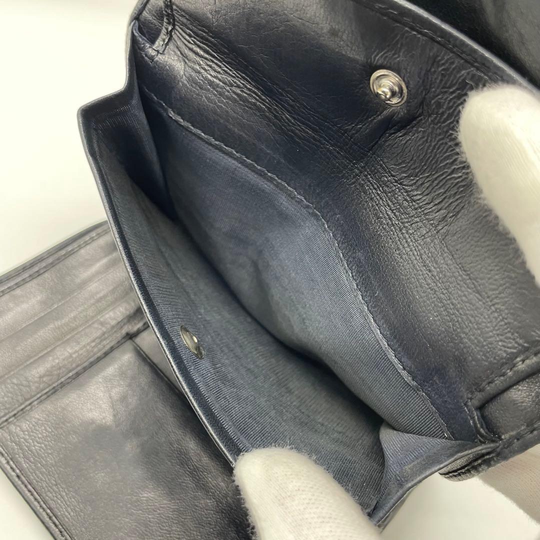 【美品】 PRADA プラダ レザー 折り財布 w5