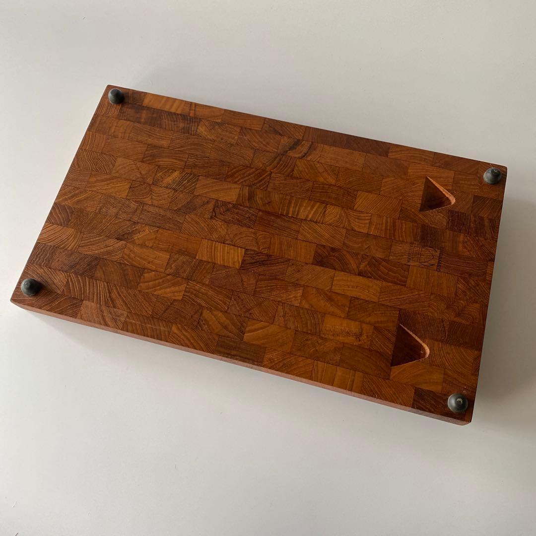 DIGSMED チーク カッティングボード 約45cm トレイ デンマーク 北欧