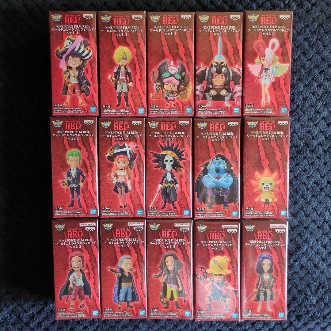ワンピース　コレクタブル　フィギュア　RED１５種類　ワーコレ　ドラゴンボール