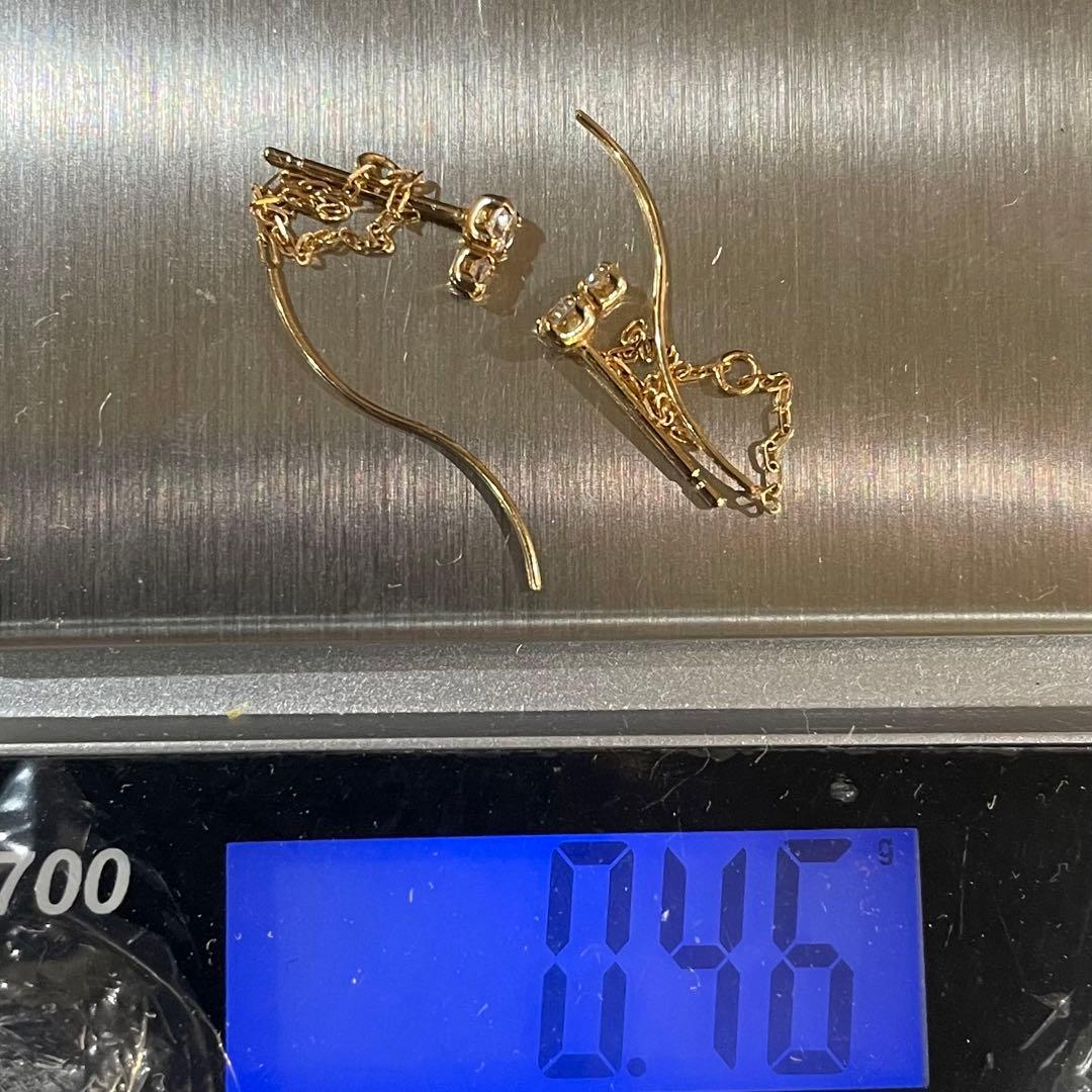 4℃ ヨンドシー K10 ピアス チェーンピアス 0.48g 専用ページ