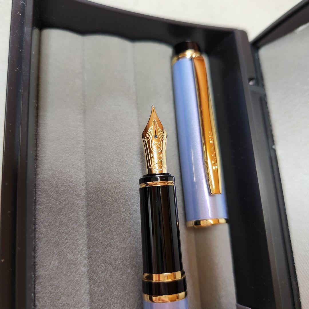 PILOT 万年筆 グランセ パールブルー インク・ケース付き
