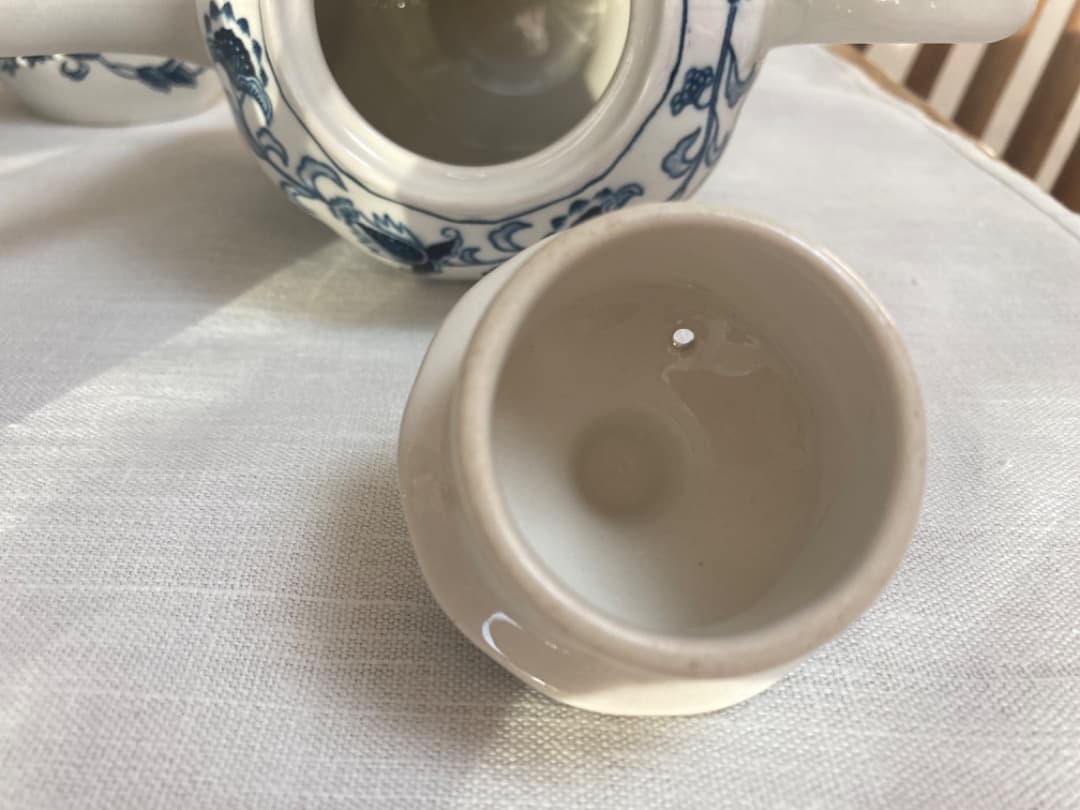 NITTO ニットー　ブルーオニオン　ティーカップ　ポット　セット