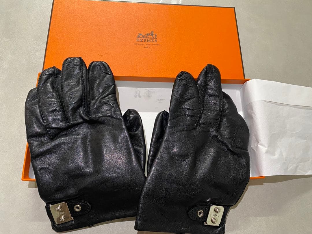 レア品✨箱付　エルメス　メンズ　手袋　グローブ