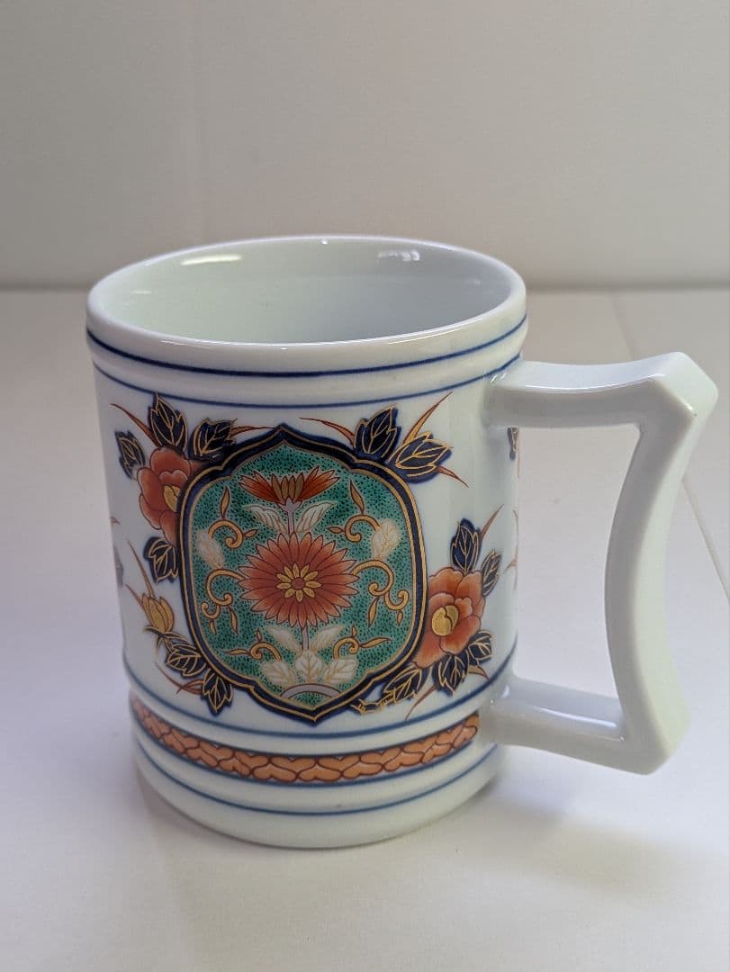 有田焼、其泉、マグカップ、ビヤマグ、ぐい呑2対4客、銘「其泉」有、箱無