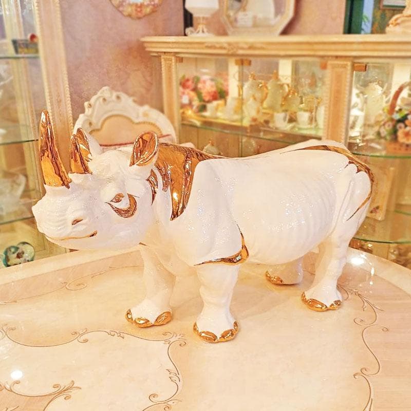 AHURA サイ 置物 イタリア製高級磁器 インテリア 222-1439