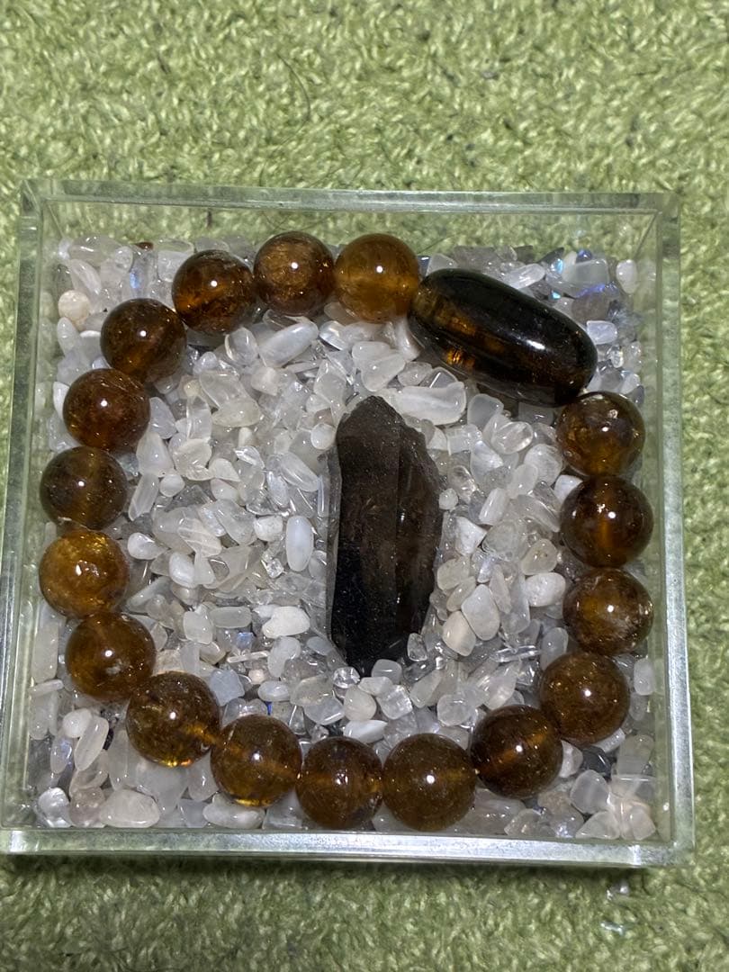 ネパール産トルマリン　ハニーカラーブレスレット