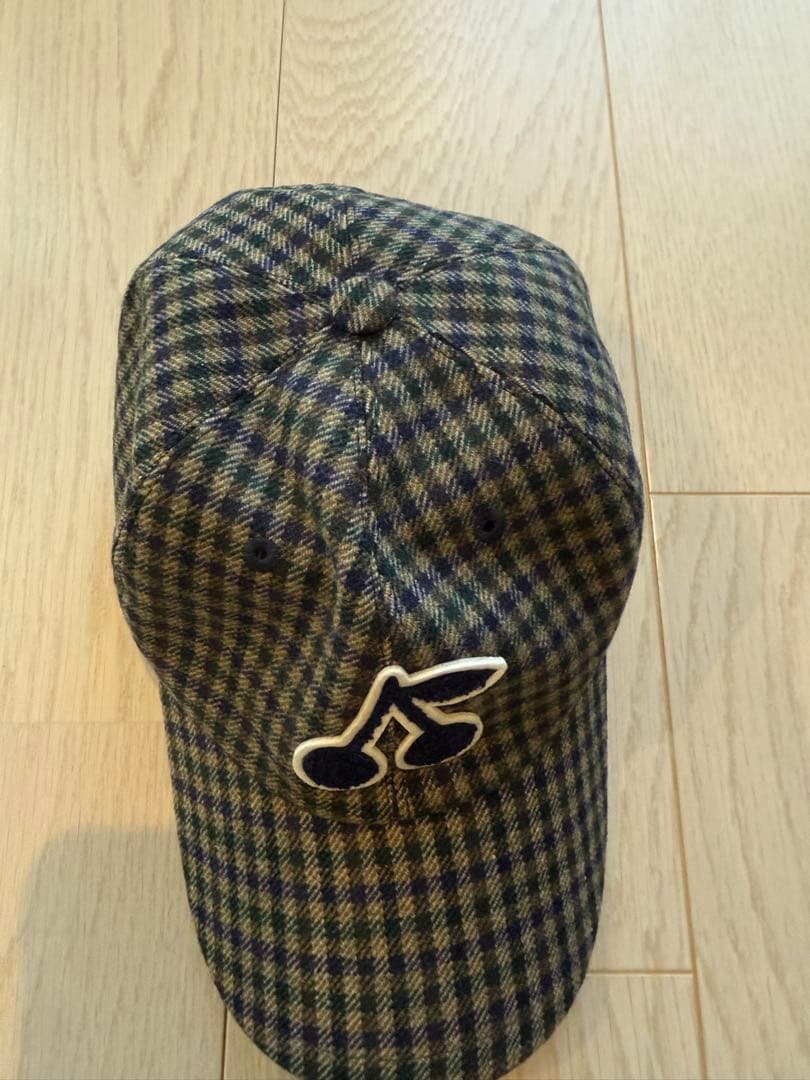 bonpoint チェックキャップ ウール