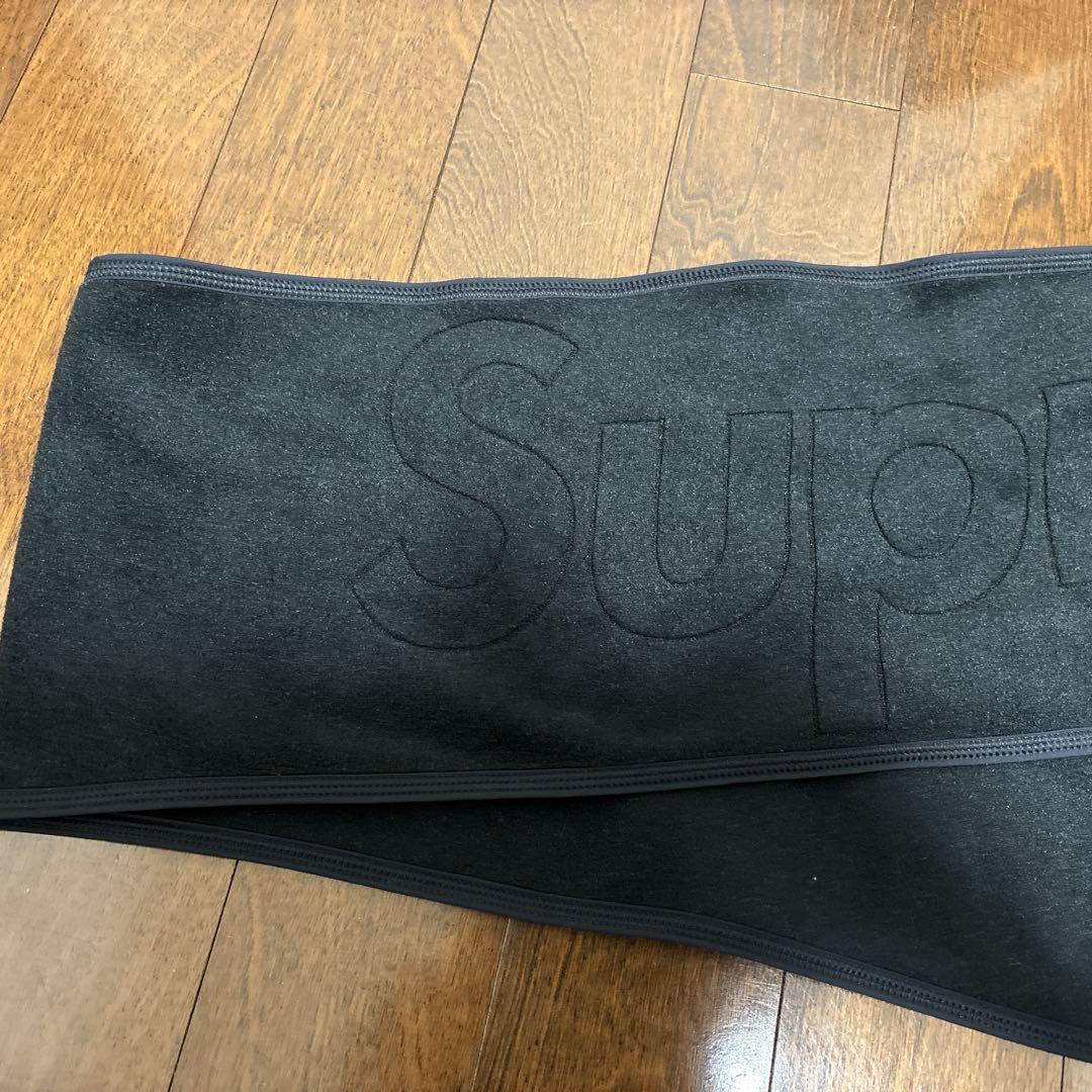 シュプリーム ブランケット フリース　マフラー　ブラック　ポーラテック 膝掛け