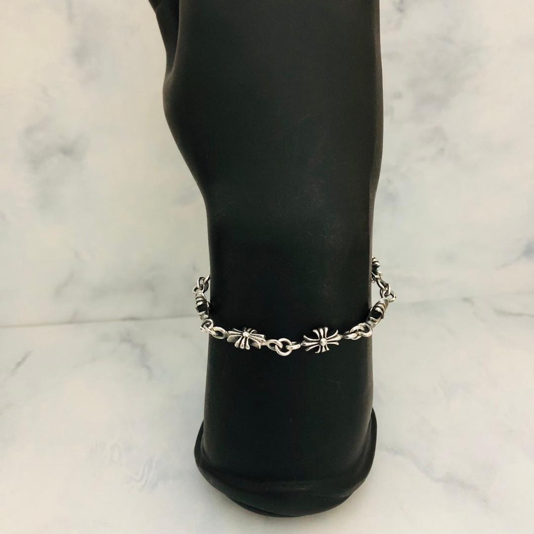 シルバー925 ブレスレット　クロス　十字架　クロム　2-26　8935