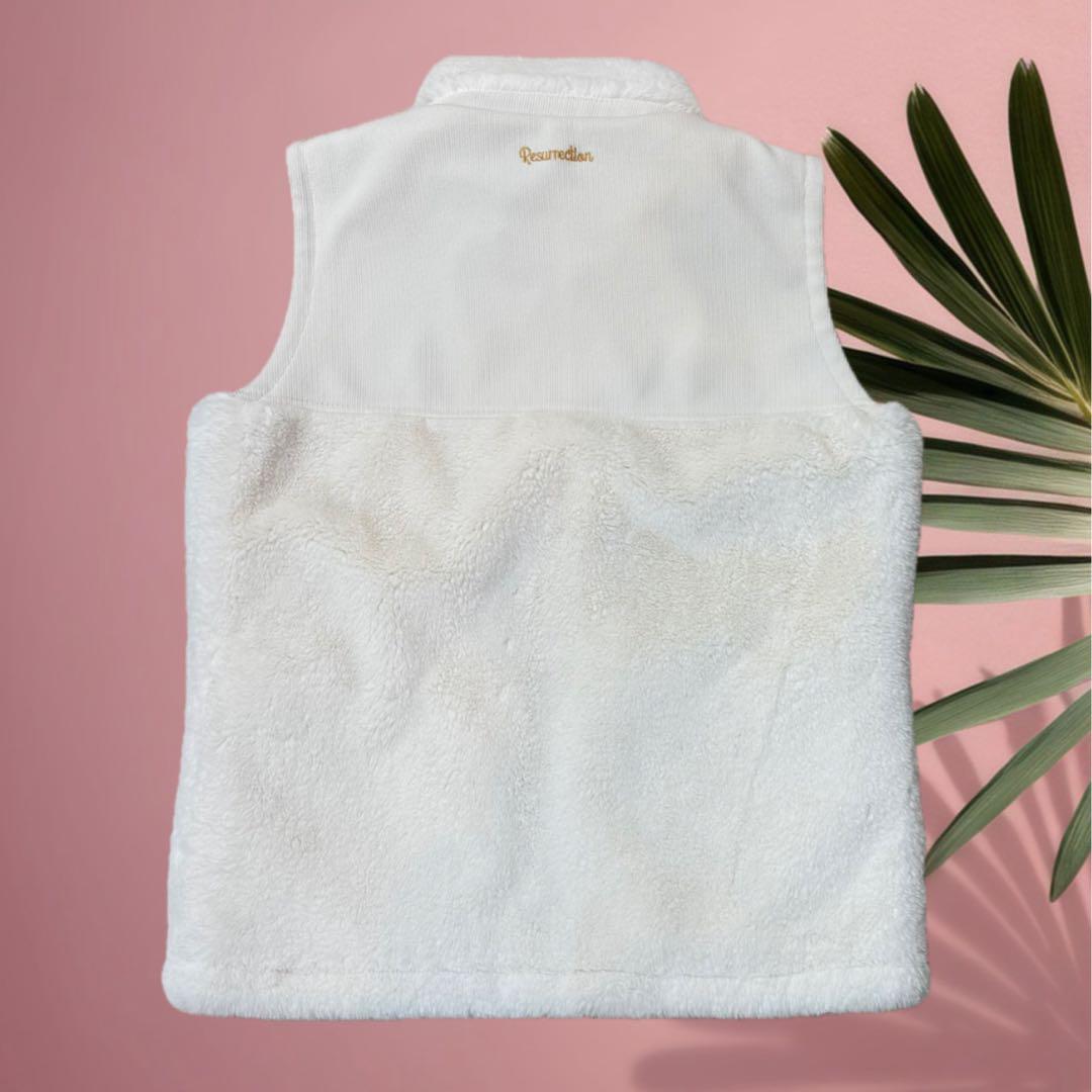 【新品】レザレクション　ファーベスト　白　レディース　Lサイズ