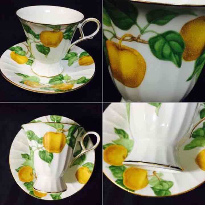 未使用1984限定品オールドノリタケナシカップ＆ソーサー1客