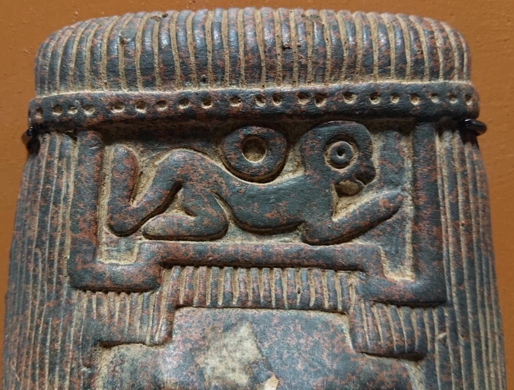 コレクター収集品　メキシコ　トトナカ文化　マスク　（B）