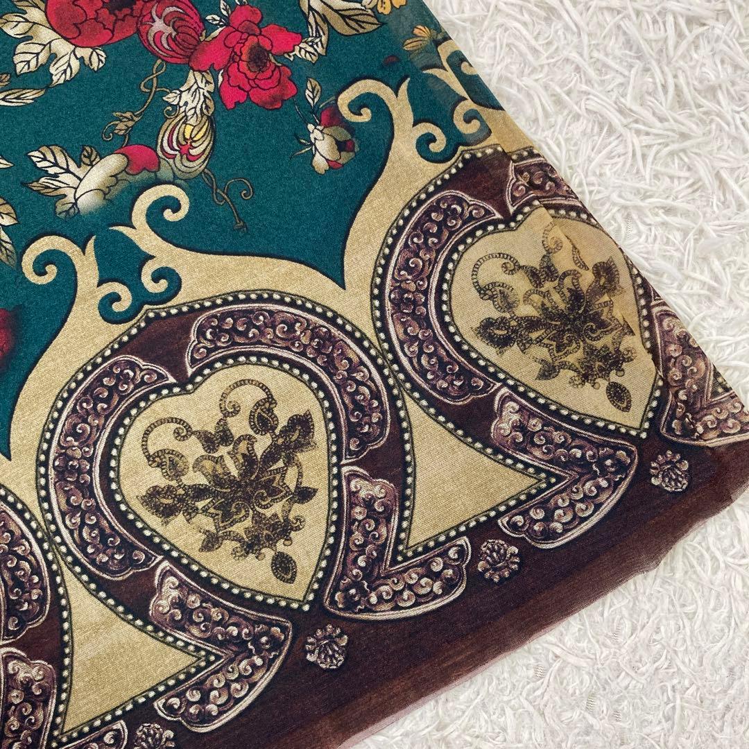 VIVIENNE TAM 花柄スカート グリーン XS モダン 華やか オシャレ