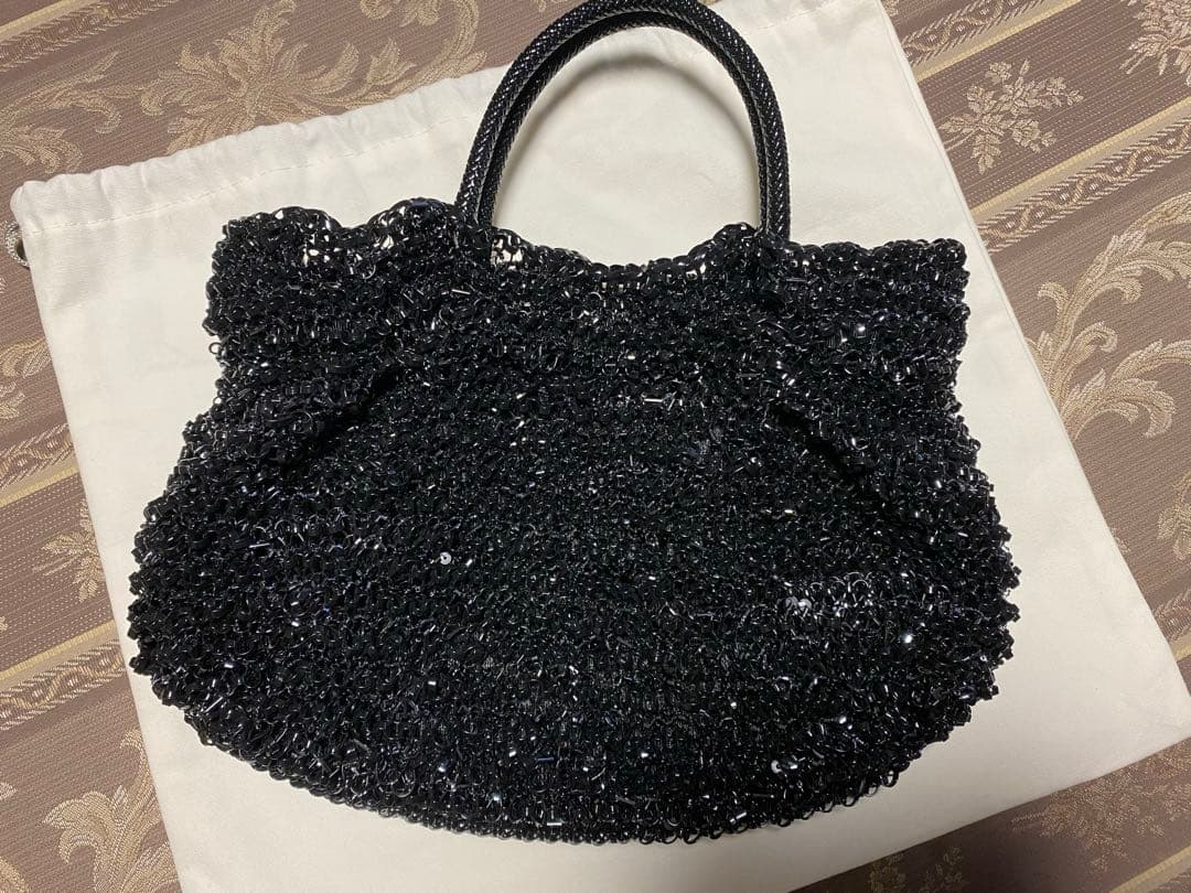 最終極美品正規現行品アンテプリマ　ワイヤーグリッター　ブラック　バッグ