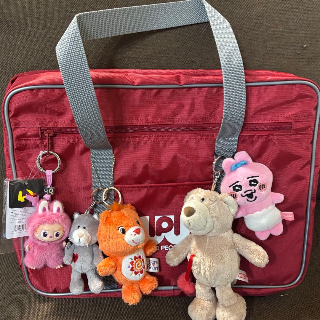 拓*ん様 赤 旧ワッペ キーホルダー付き ラブブ