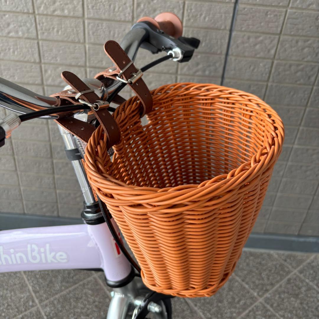 Henshin Bike へんしんバイク 14インチ カゴ付き 紫