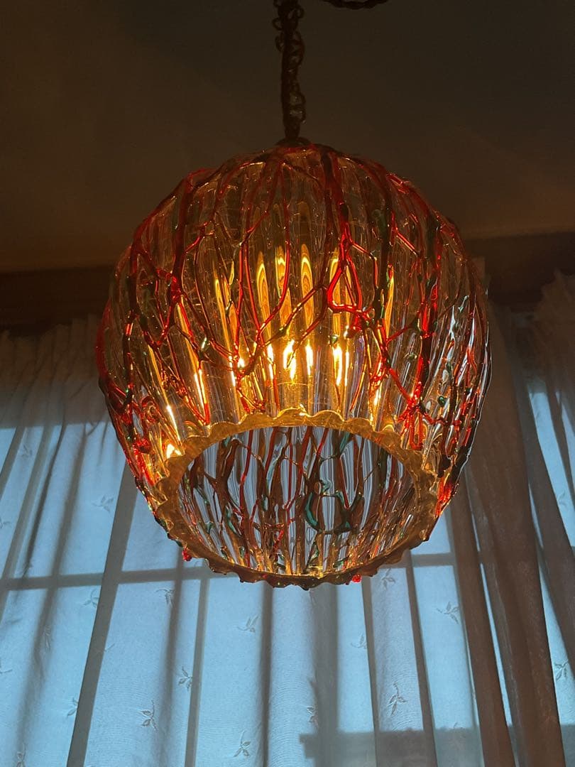 ヴィンテージ！美しい線状模様「ペンダントランプ」