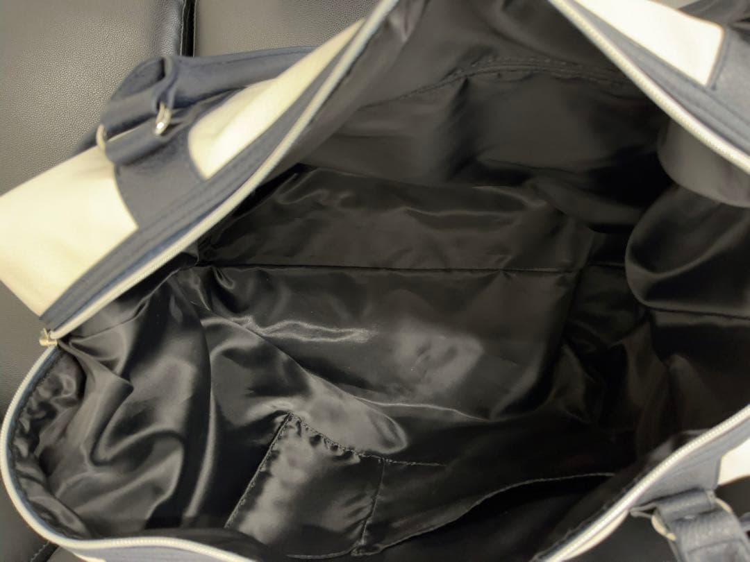 【非売品】ZENITH ゼニス　ノベルティボストンバッグ　ホワイト&ネイビー