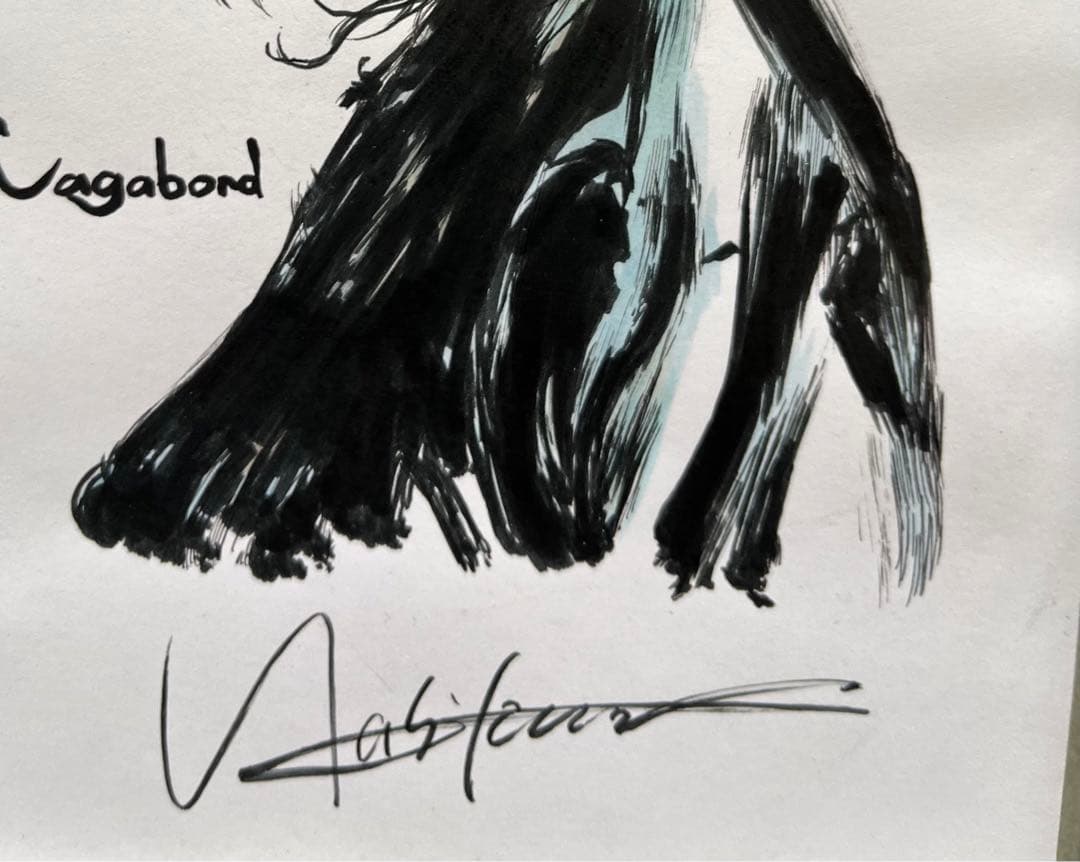 s*p様 バガボンド 井上雄彦 宮本武蔵イラスト 直筆カラー サイン